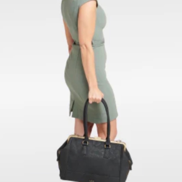 LAFLORE Paris Doquintin Black 3-way Convertible Handbag - Picture 4 of 14